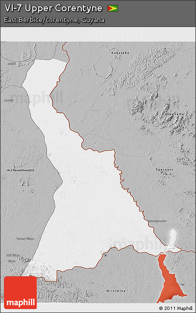 Gray 3D Map of VI-7 Upper Corentyne