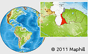 Physical Location Map of VI-7 Upper Corentyne, highlighted country, highlighted parent region