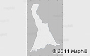 Gray Map of VI-7 Upper Corentyne, single color outside