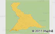 Savanna Style Panoramic Map of VI-7 Upper Corentyne, single color outside