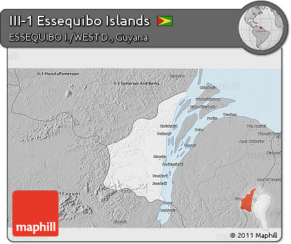 Gray 3D Map of III-1 Essequibo Islands