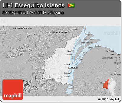 Gray 3D Map of III-1 Essequibo Islands