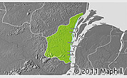 Physical 3D Map of III-1 Essequibo Islands, desaturated