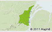 Physical 3D Map of III-1 Essequibo Islands, lighten