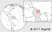 Blank Location Map of III-1 Essequibo Islands, highlighted country