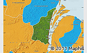 Satellite Map of III-1 Essequibo Islands, political outside