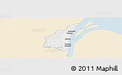 Classic Style Panoramic Map of III-1 Essequibo Islands, single color outside