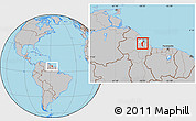 Gray Location Map of III-3 Lower West Demerara, highlighted parent region