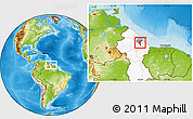 Physical Location Map of III-3 Lower West Demerara, highlighted country, highlighted parent region