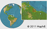 Satellite Location Map of III-3 Lower West Demerara