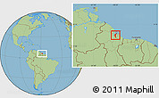 Savanna Style Location Map of III-3 Lower West Demerara