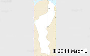 Classic Style Simple Map of III-3 Lower West Demerara, single color outside