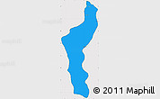 Political Simple Map of III-3 Lower West Demerara, cropped outside
