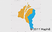 Political Map of ESSEQUIBO I./WEST D., cropped outside