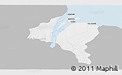 Gray Panoramic Map of ESSEQUIBO I./WEST D., single color outside