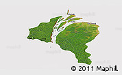 Satellite Panoramic Map of ESSEQUIBO I./WEST D., cropped outside