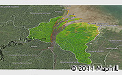 Satellite Panoramic Map of ESSEQUIBO I./WEST D., semi-desaturated