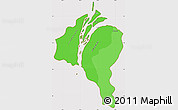 Political Shades Simple Map of ESSEQUIBO I./WEST D., cropped outside
