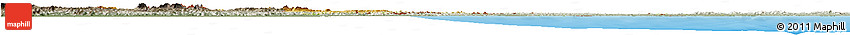 Physical Horizon Map of Guyana, semi-desaturated, land only