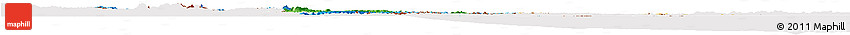 Political Horizon Map of Guyana, cropped outside