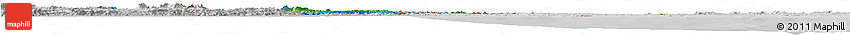 Political Horizon Map of Guyana, lighten, desaturated