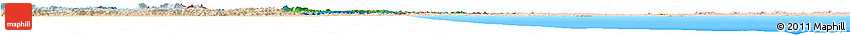 Political Horizon Map of Guyana, lighten, land only