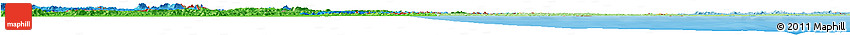 Political Horizon Map of Guyana, political shades outside