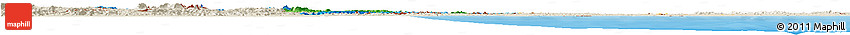 Political Horizon Map of Guyana, shaded relief outside, bathymetry sea