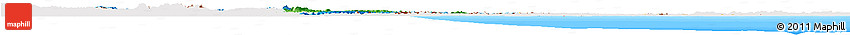 Political Horizon Map of Guyana, single color outside, bathymetry sea