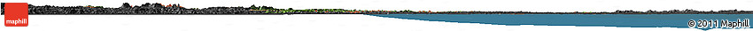 Satellite Horizon Map of Guyana, darken, desaturated, land only