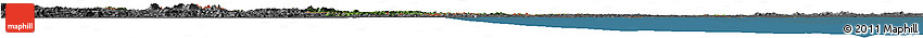 Satellite Horizon Map of Guyana, desaturated, land only
