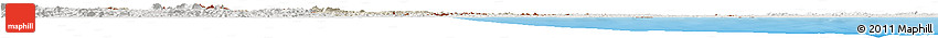 Shaded Relief Horizon Map of Guyana, lighten, semi-desaturated, land only