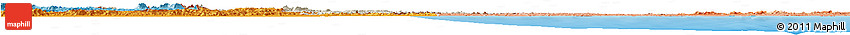 Shaded Relief Horizon Map of Guyana, political outside, shaded relief sea