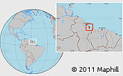 Gray Location Map of V-2 Mahaicony/Berbice