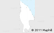 Silver Style Simple Map of V-2 Mahaicony/Berbice