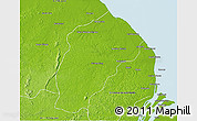Physical 3D Map of II-1 Moruka/Pomeroon