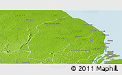 Physical Panoramic Map of II-1 Moruka/Pomeroon