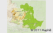 Physical 3D Map of Potaro/siparuni, lighten