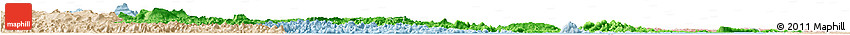 Political Shades Horizon Map of Potaro/siparuni, lighten