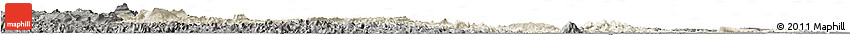 Shaded Relief Horizon Map of Potaro/siparuni, darken, semi-desaturated
