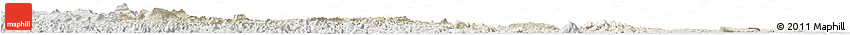 Shaded Relief Horizon Map of Potaro/siparuni, lighten, semi-desaturated