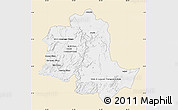 Classic Style Map of Potaro/siparuni, single color outside