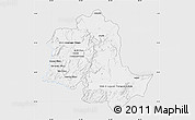 Silver Style Map of Potaro/siparuni, single color outside