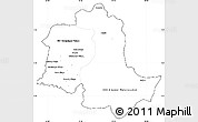 Blank Simple Map of Potaro/siparuni, cropped outside