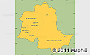 Savanna Style Simple Map of Potaro/siparuni, cropped outside