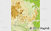 Physical Map of VIII-1 Ireng/Upper Potaro