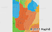 Political Shades 3D Map of Upper Demerara/berbice