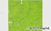 Physical Panoramic Map of X-1 Right Bank Essequibo