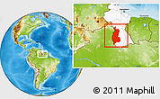 Physical Location Map of IX-1 Rupununi West, highlighted country
