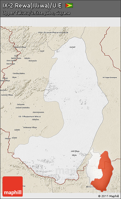 Classic Style 3D Map of IX-2 Rewa(Illiwa)/U.E